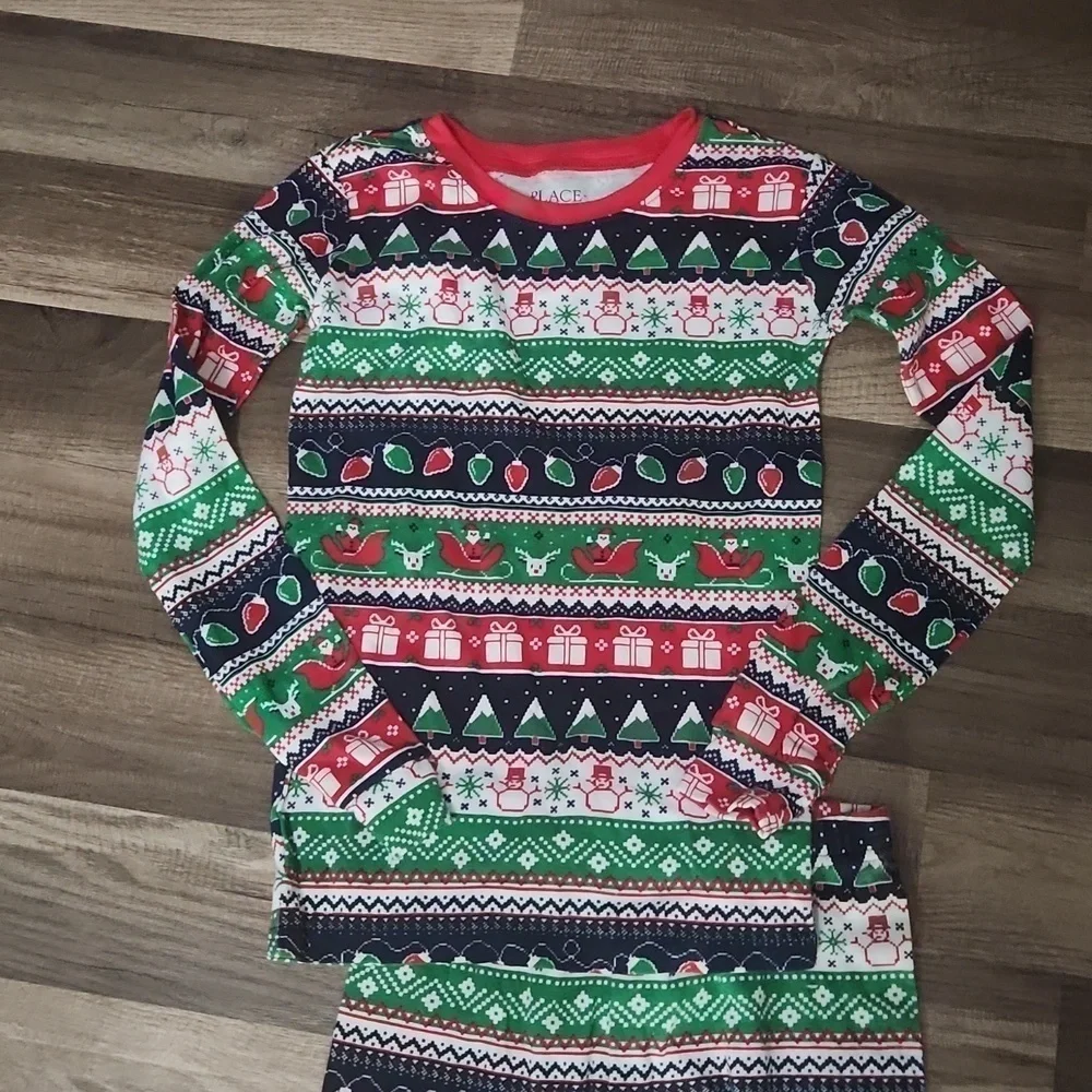Christmas Pajamas Size 12 New Unisex! Twins! TWO SETS